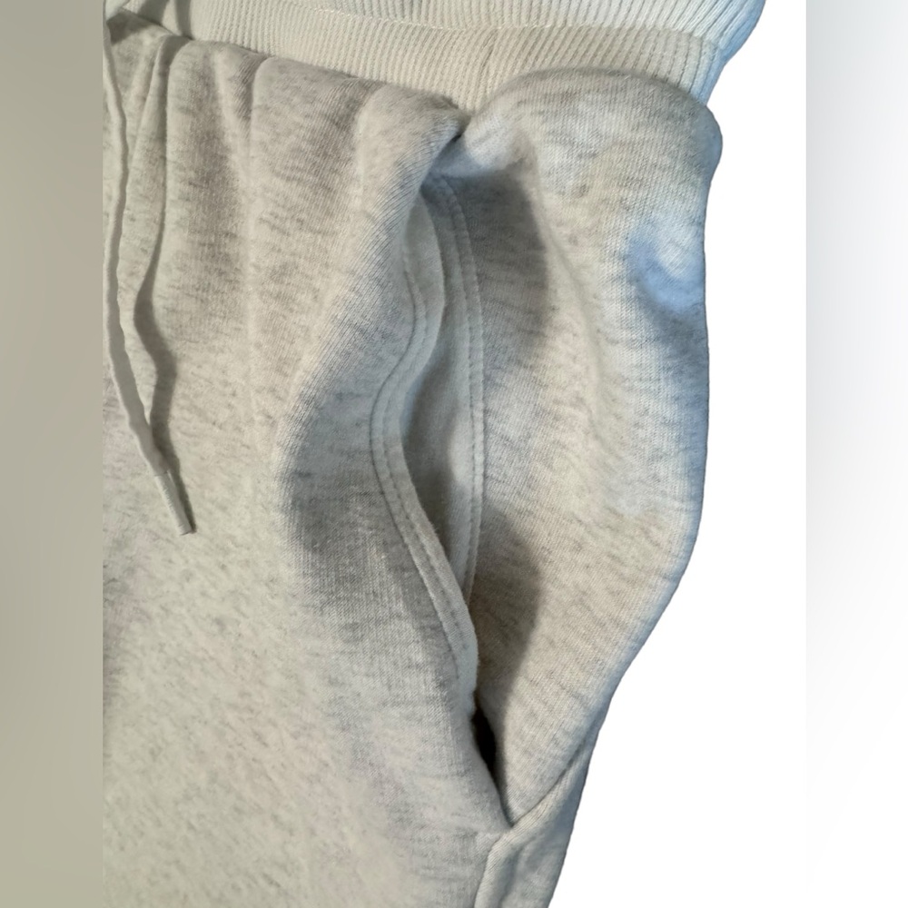 Athleta Grey Joggers Ankle Zip Tie Waist Size XS - Picture 6 of 14
